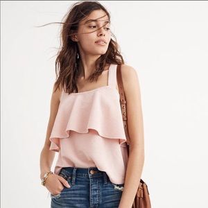 Madewell Texture & Thread Tiered Tank Top